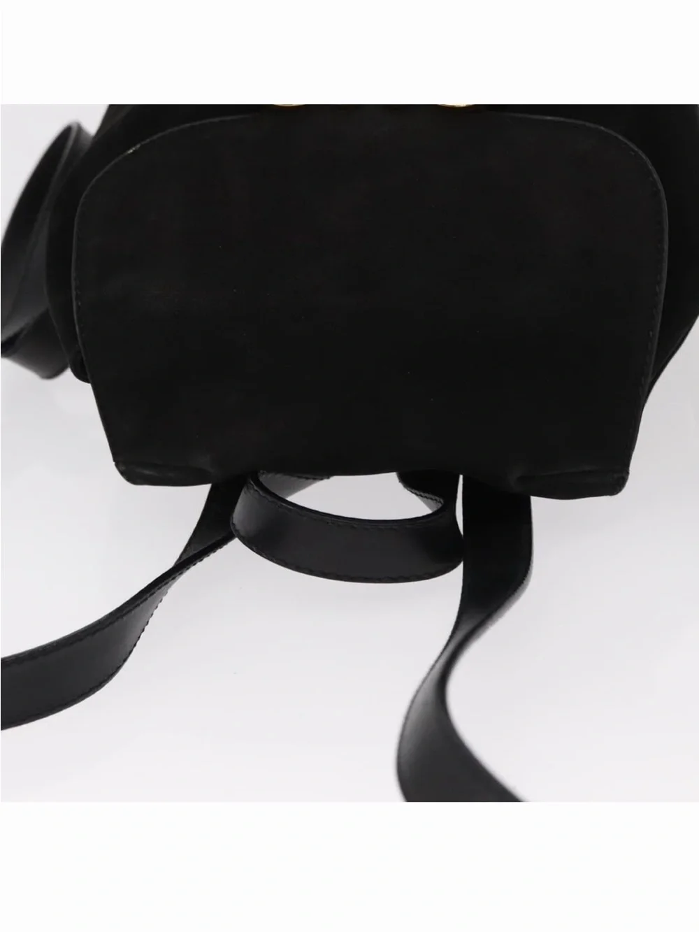 Salvatore Ferragamo Gancini Vintage Black Suede Backpack